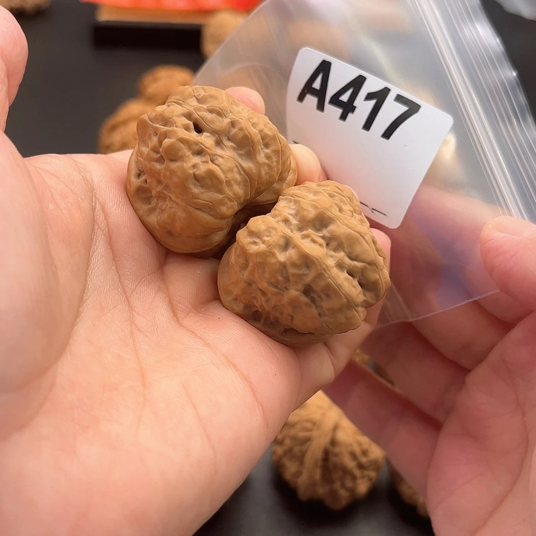 中***李文玩核桃把件蛙蛙全品36肚39