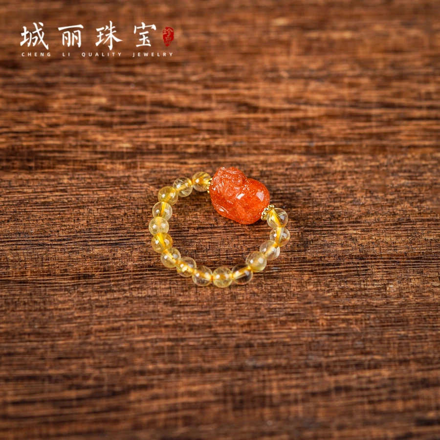 【城丽】金太阳貔貅戒指/个ZJH-9044