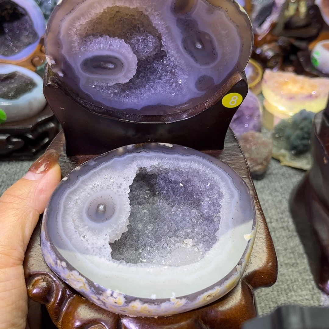 摆件紫晶未镶嵌水晶