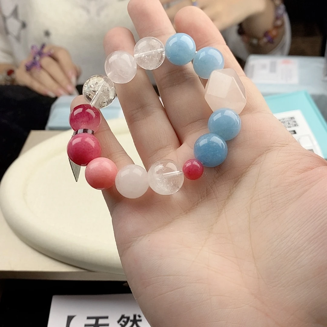 银S925镀金镶嵌水晶手链