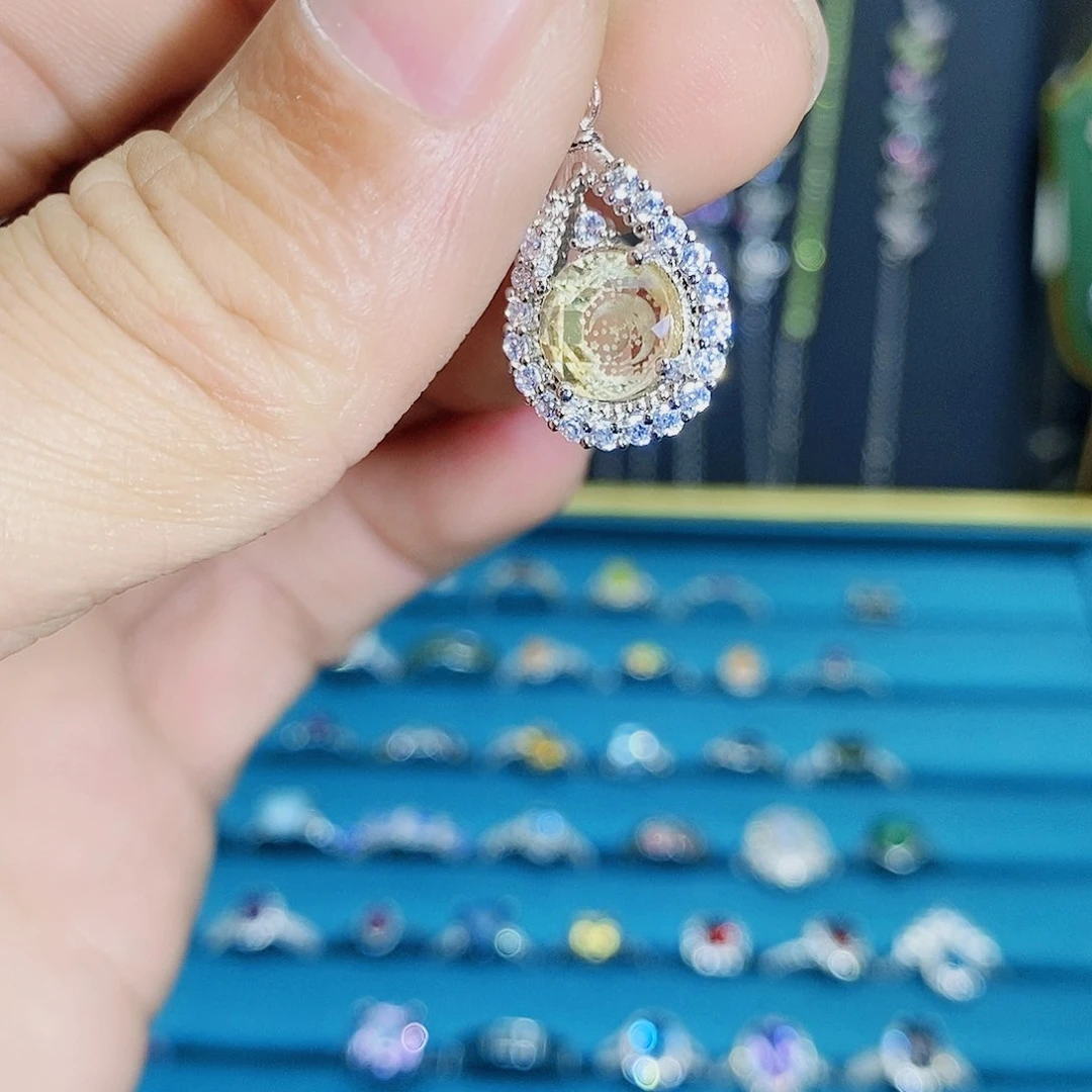 紫晶珠宝半成品银S925镶嵌