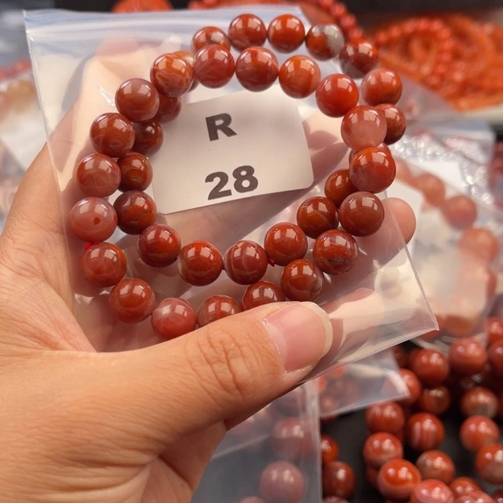 南红玛瑙未镶嵌多样性发货默认微瑕称重10mm2条