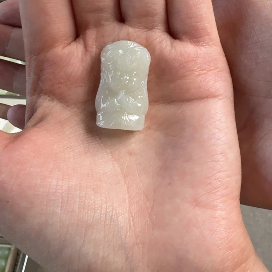 和田玉未镶嵌吊坠(不含链)H*静不退不换 一对一挑货