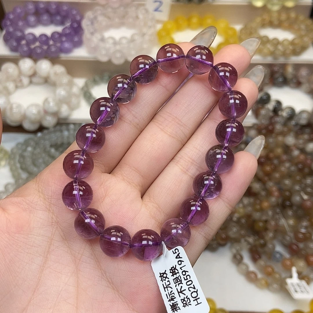 水晶未镶嵌手链紫水晶