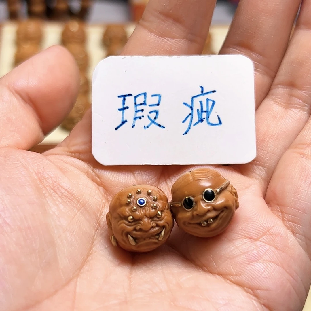 把件猴头核桃瑕疵款