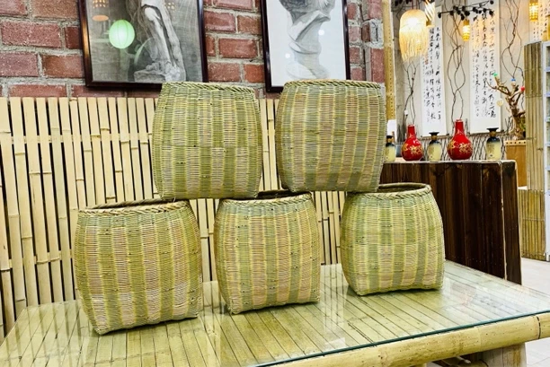 竹编采茶篓5个装采茶篓家用