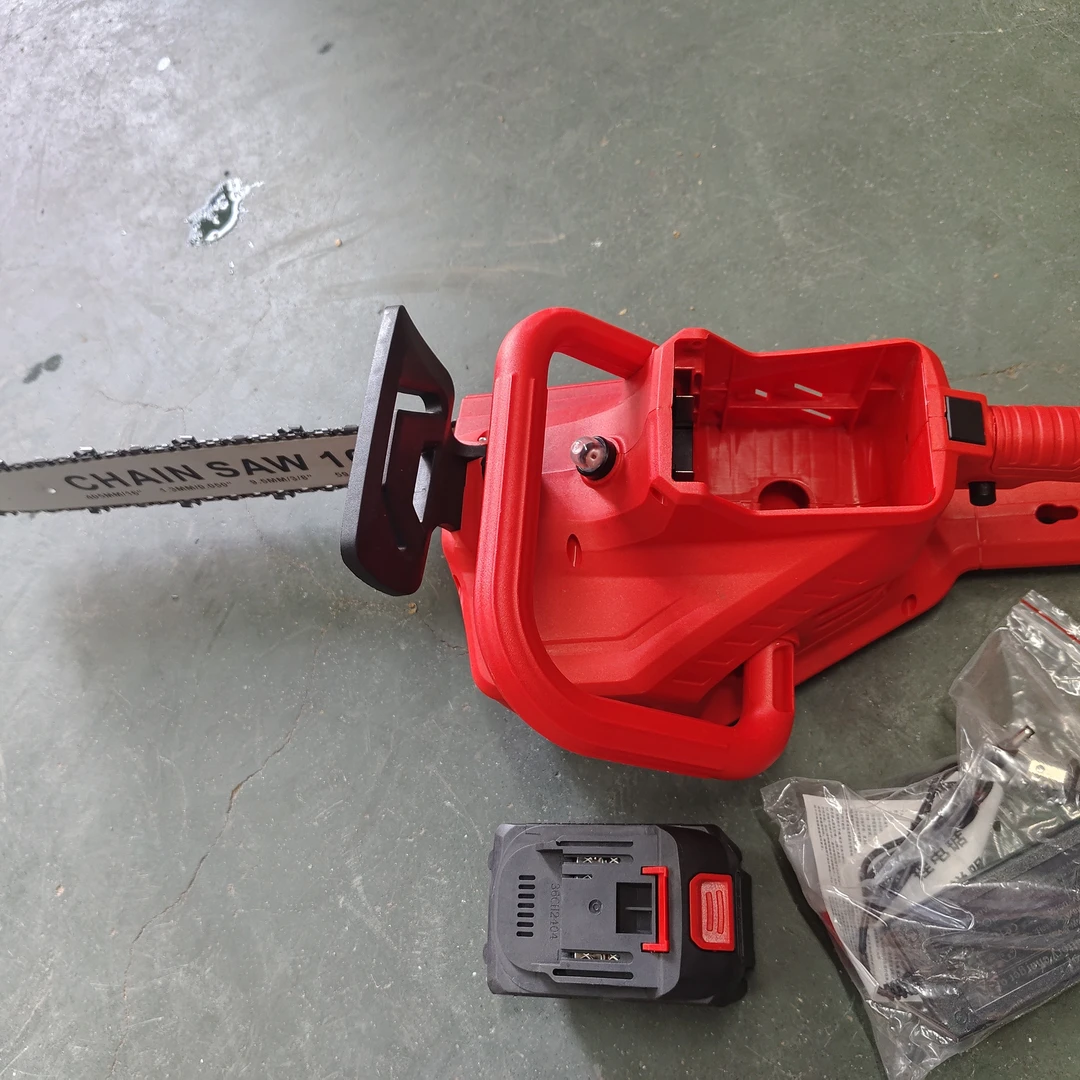 16寸充电式多功能大功率手提电锯砍柴筏木伐木锯子无线锂电油电锯