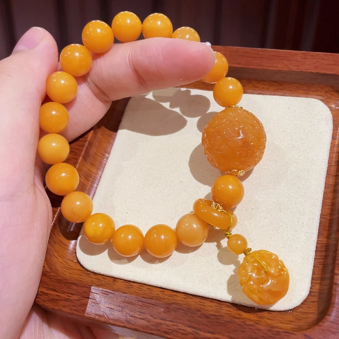 蜜蜡手链未镶嵌手串