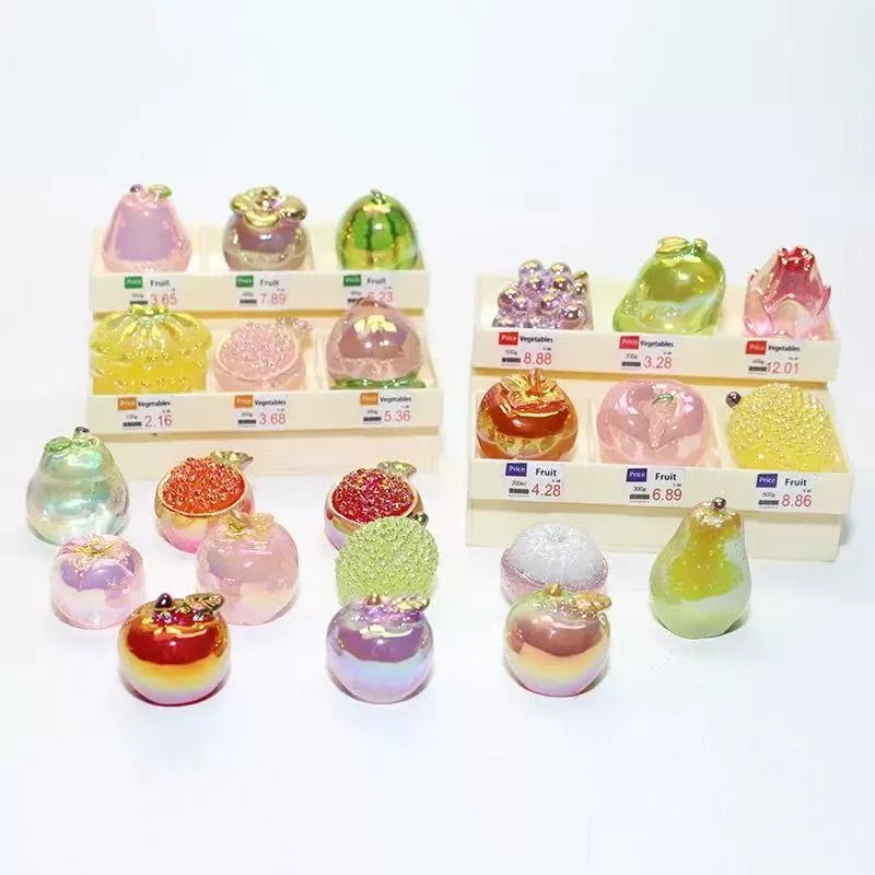 【现场拆】电镀大果立体仿真水果创意DIY摆件