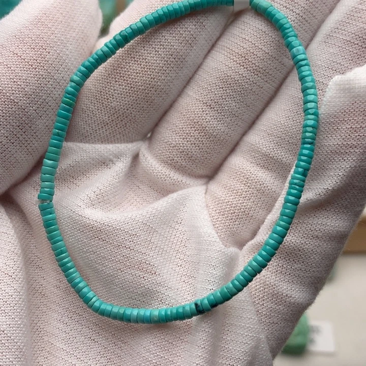 绿松石未镶嵌珠宝奇石高瓷福利直切手串2.8mm
