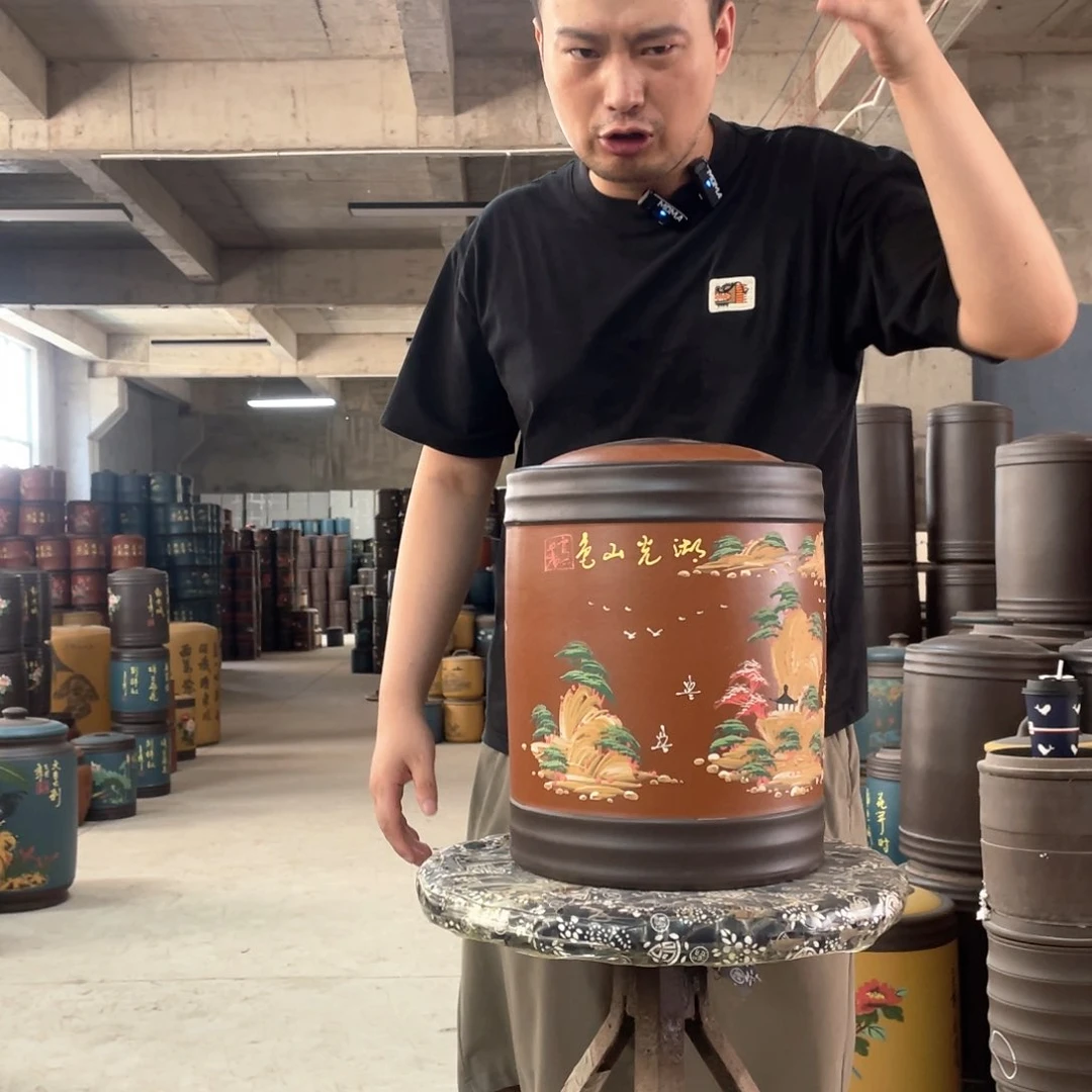 宜兴原矿紫砂茶叶罐