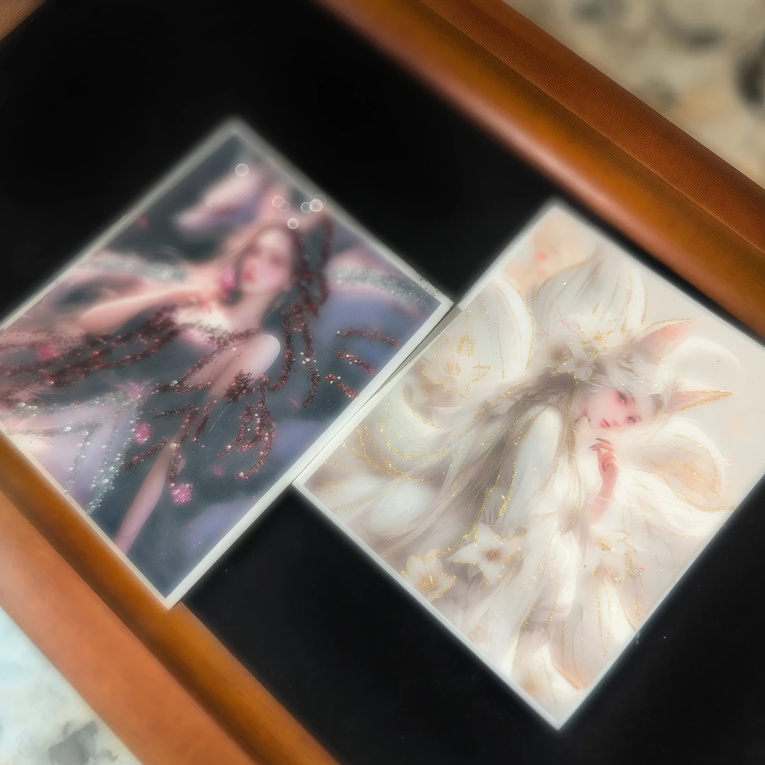 手绘描金单卡心8张以上拍此链接  买几个拍几个价格为一张价格