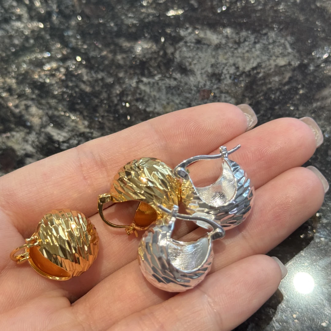 合金耳饰 3号圆球铃铛耳坠超好看