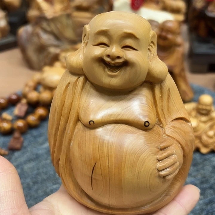 柏木太行崖柏手把摆件