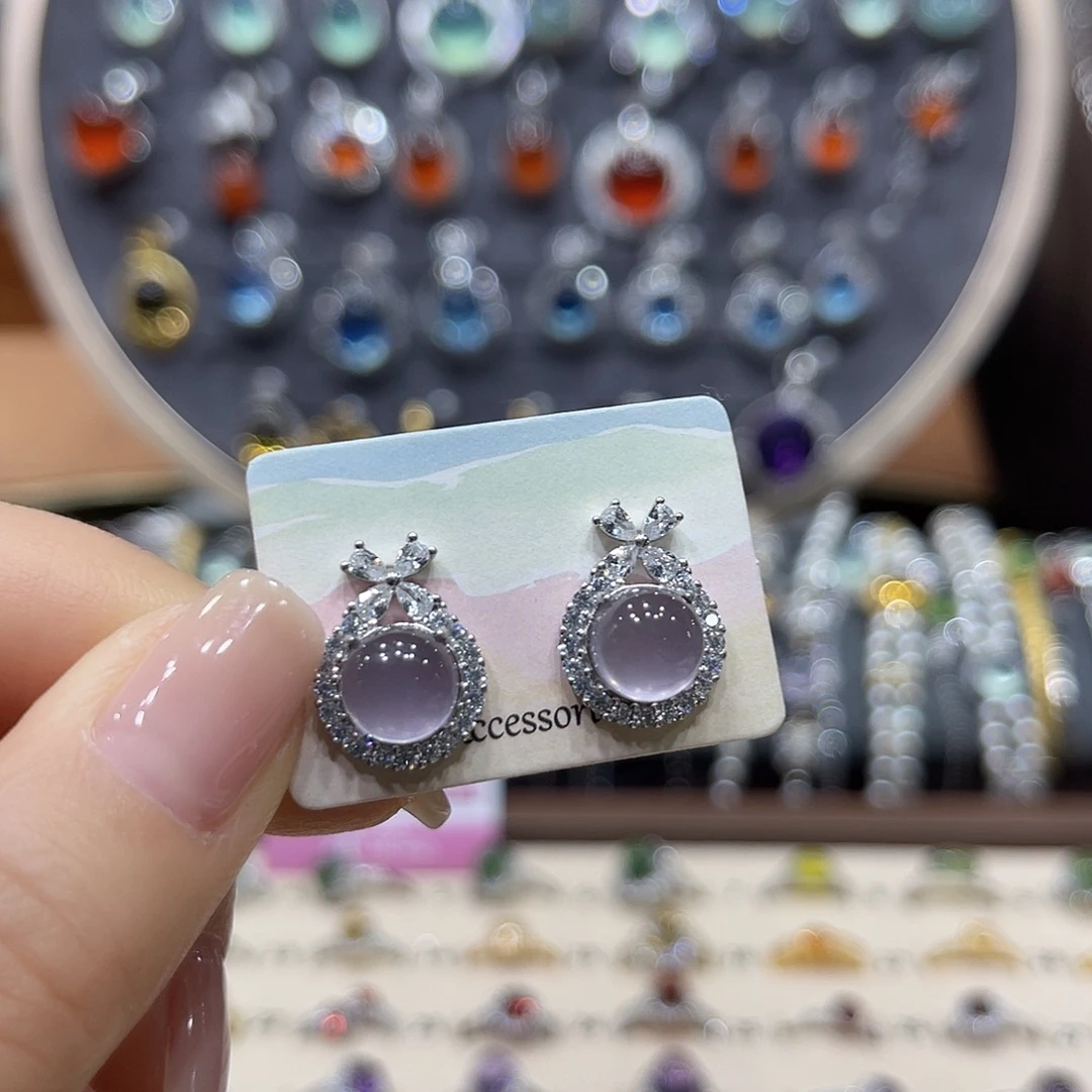 烟晶银S925镶嵌戒指