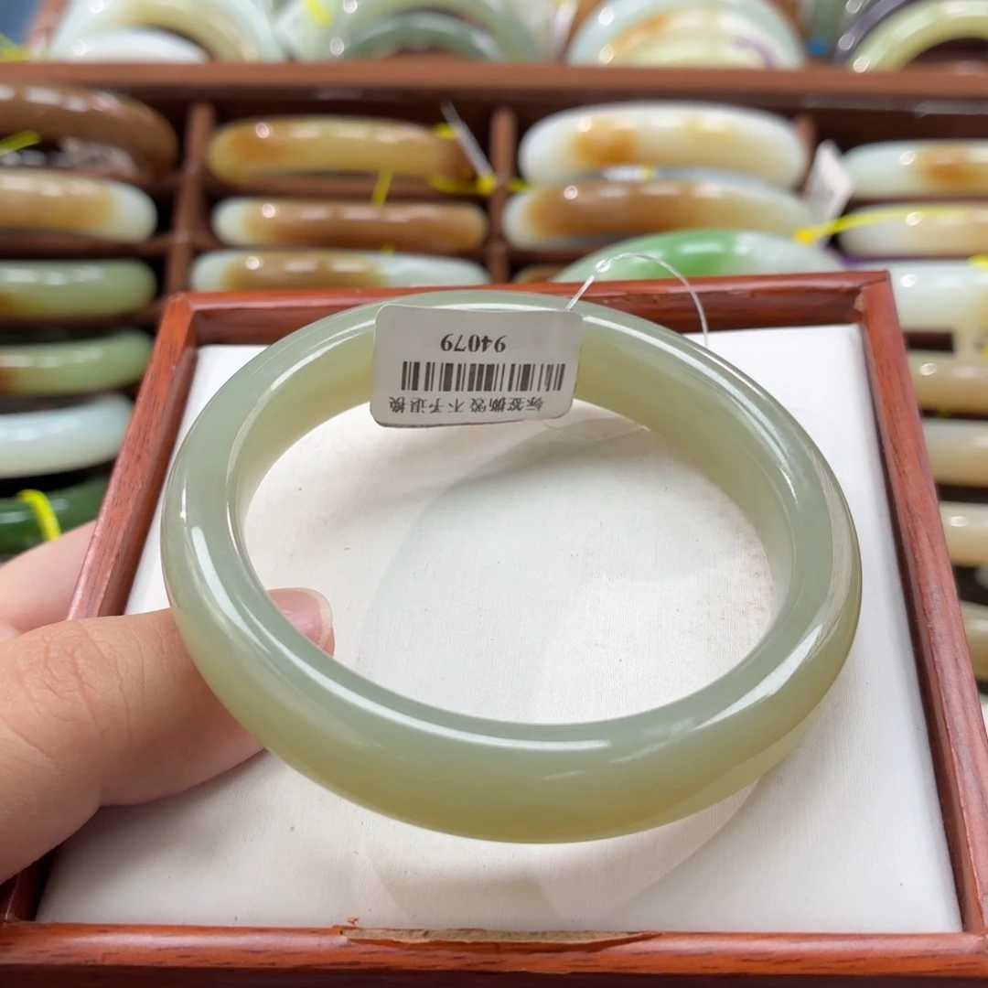 和田玉手镯未镶嵌3 57 58