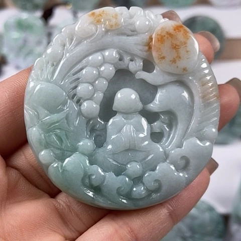 翡翠颈饰未镶嵌悟道福利翡翠