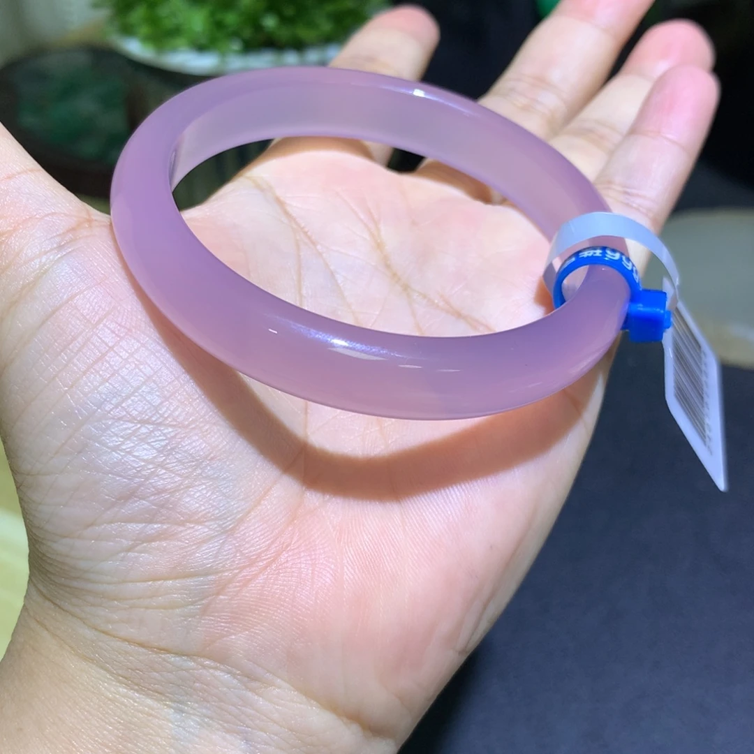 玛瑙/玉髓未镶嵌手镯葡萄紫