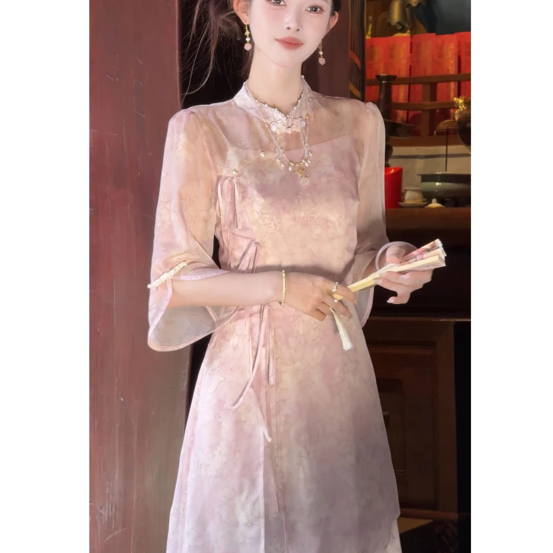 【婉婉定制】【游离诗】蓝色连衣裙预CDX5LYQ5523B