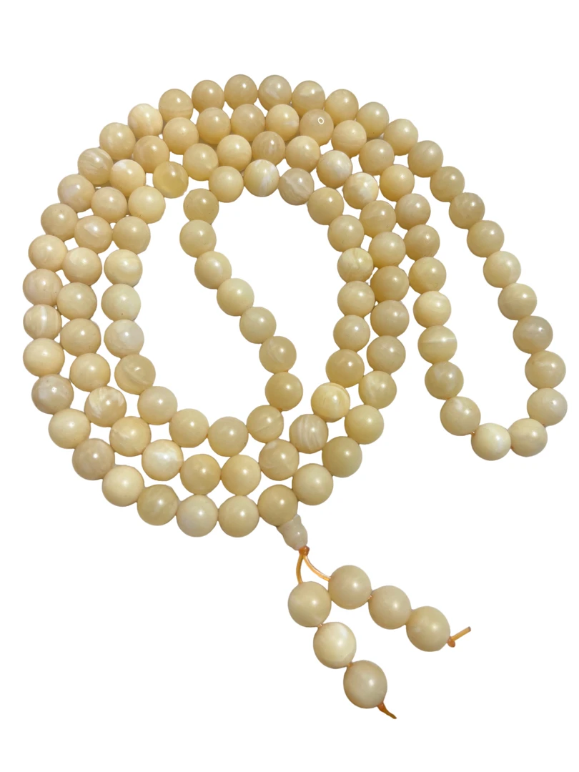 瑕疵全黄8毫米108颗石头海洋饰品手链