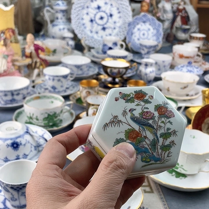 中古欧瓷瓷器小房子