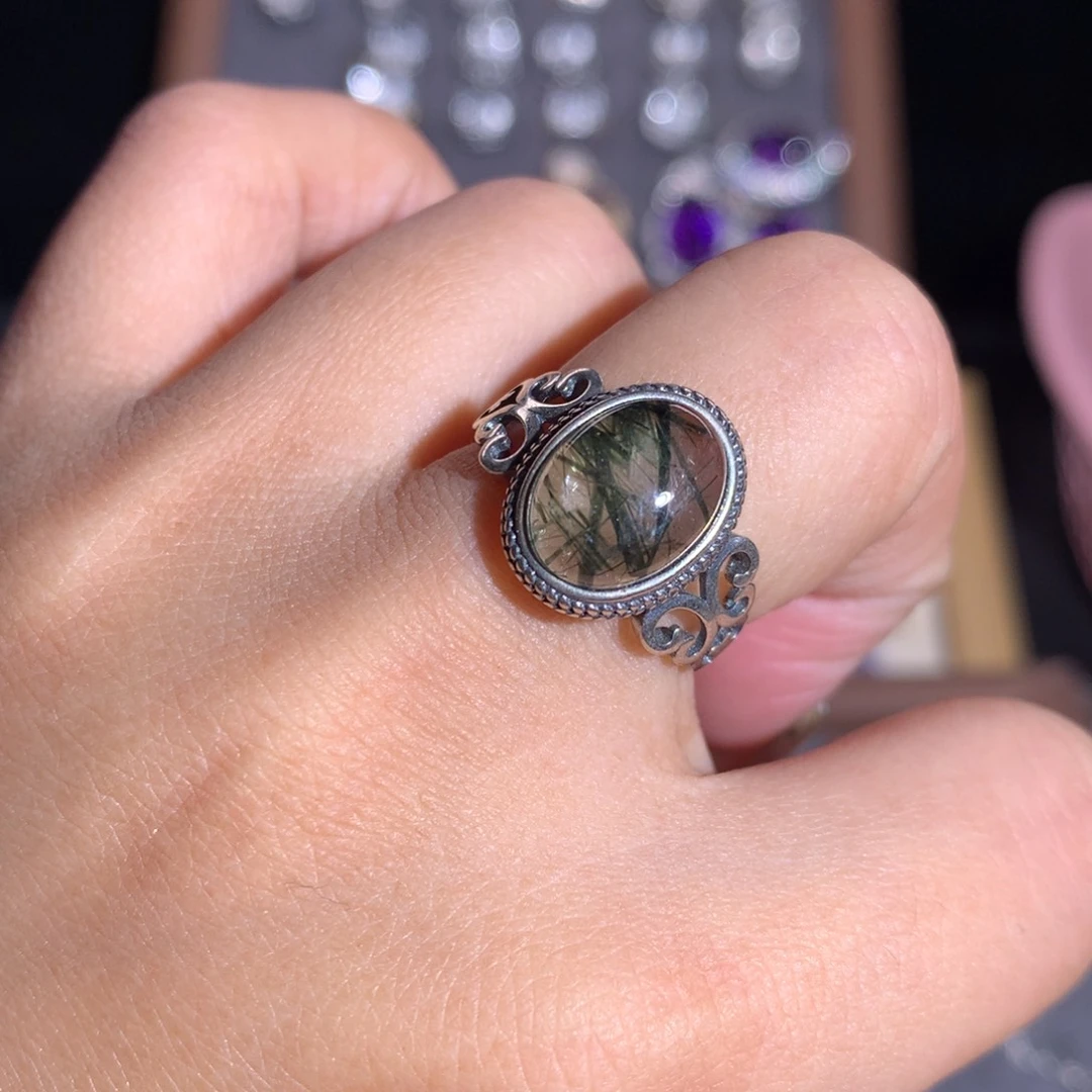 【闪购商品】水晶戒指银S925镶嵌戒指