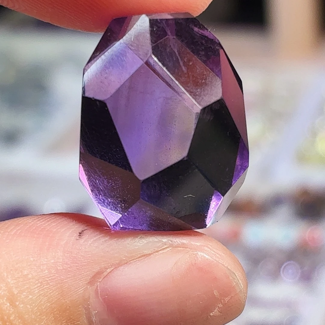 吊坠(不含链)未镶嵌水晶紫水 随形 打孔定制不退换