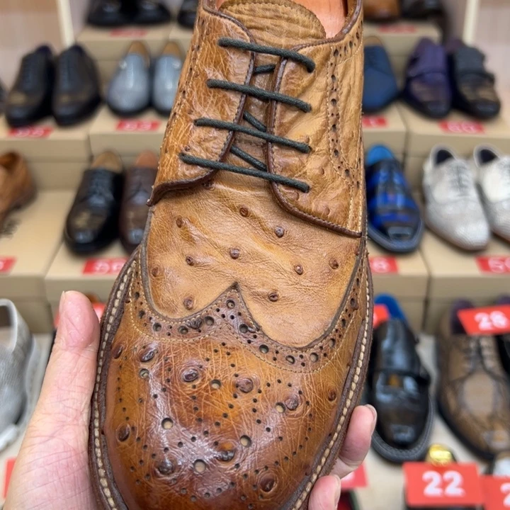 用***5鸵鸟皮（革）37码实物