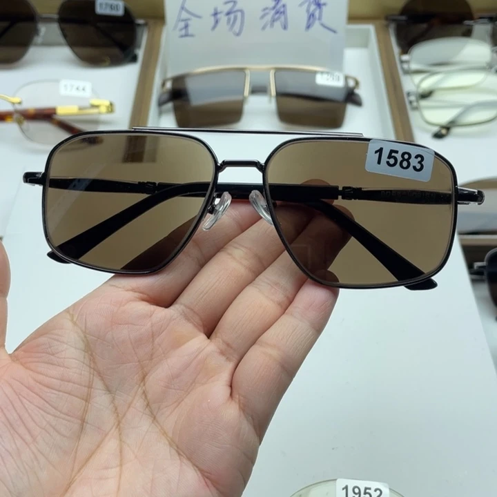 茶水晶全框眼镜 1583