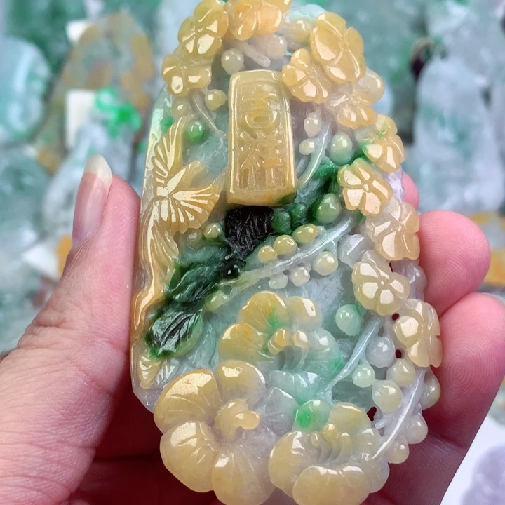 翡翠未镶嵌吊坠(不含链)