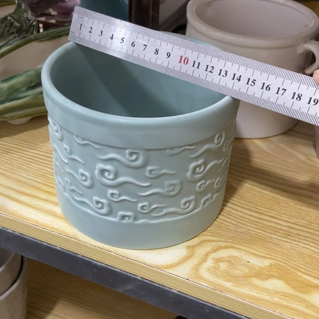 红陶高温陶瓷花盆