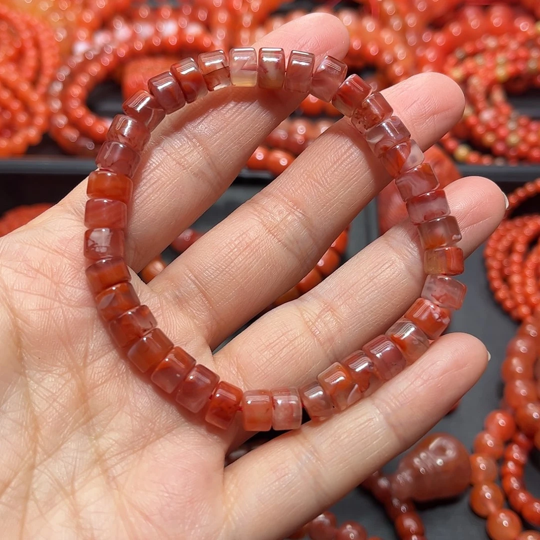 南红玛瑙手链未镶嵌