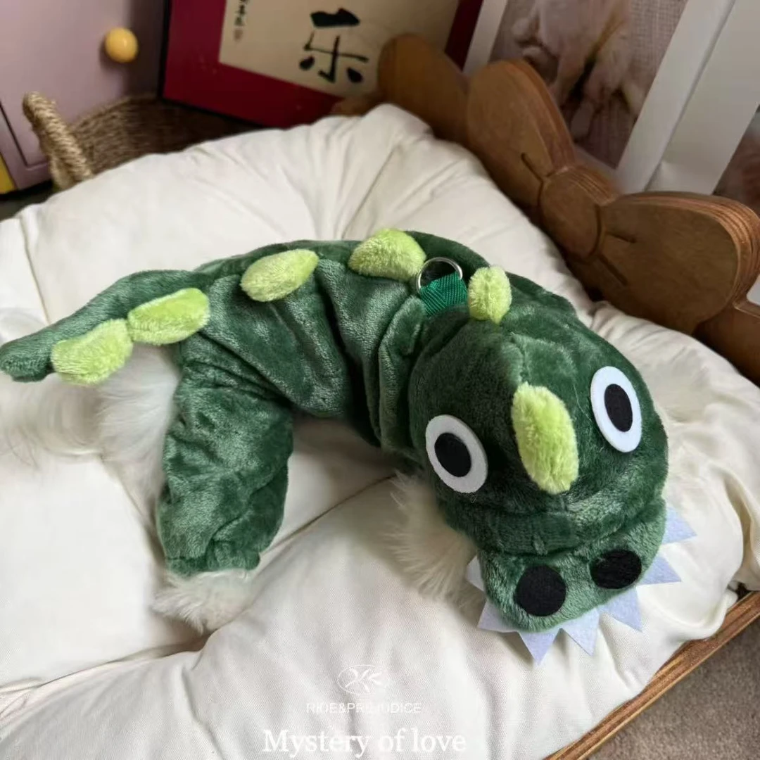小猫咪衣服冬法兰绒立体恐龙幼猫猫布偶猫蓝猫宠物服装防掉毛冬天