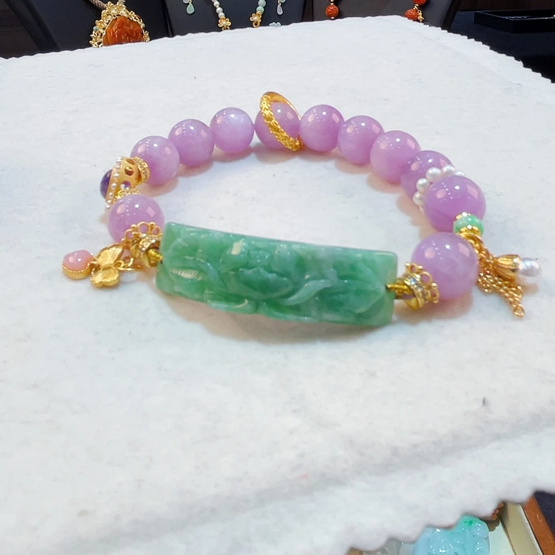 翡翠手链未镶嵌翡翠手牌