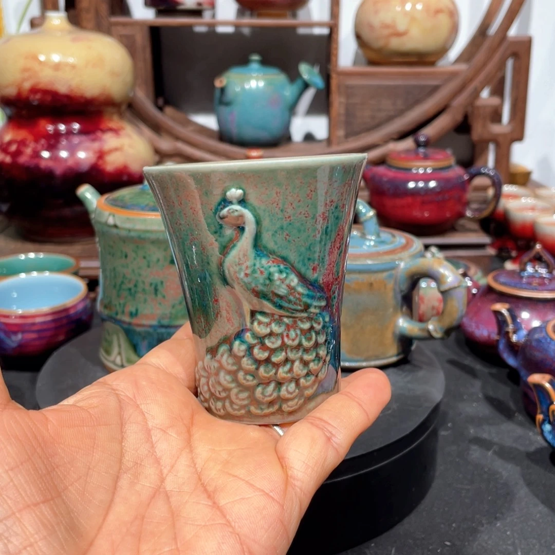 y***㎎中国神后钧瓷茶器