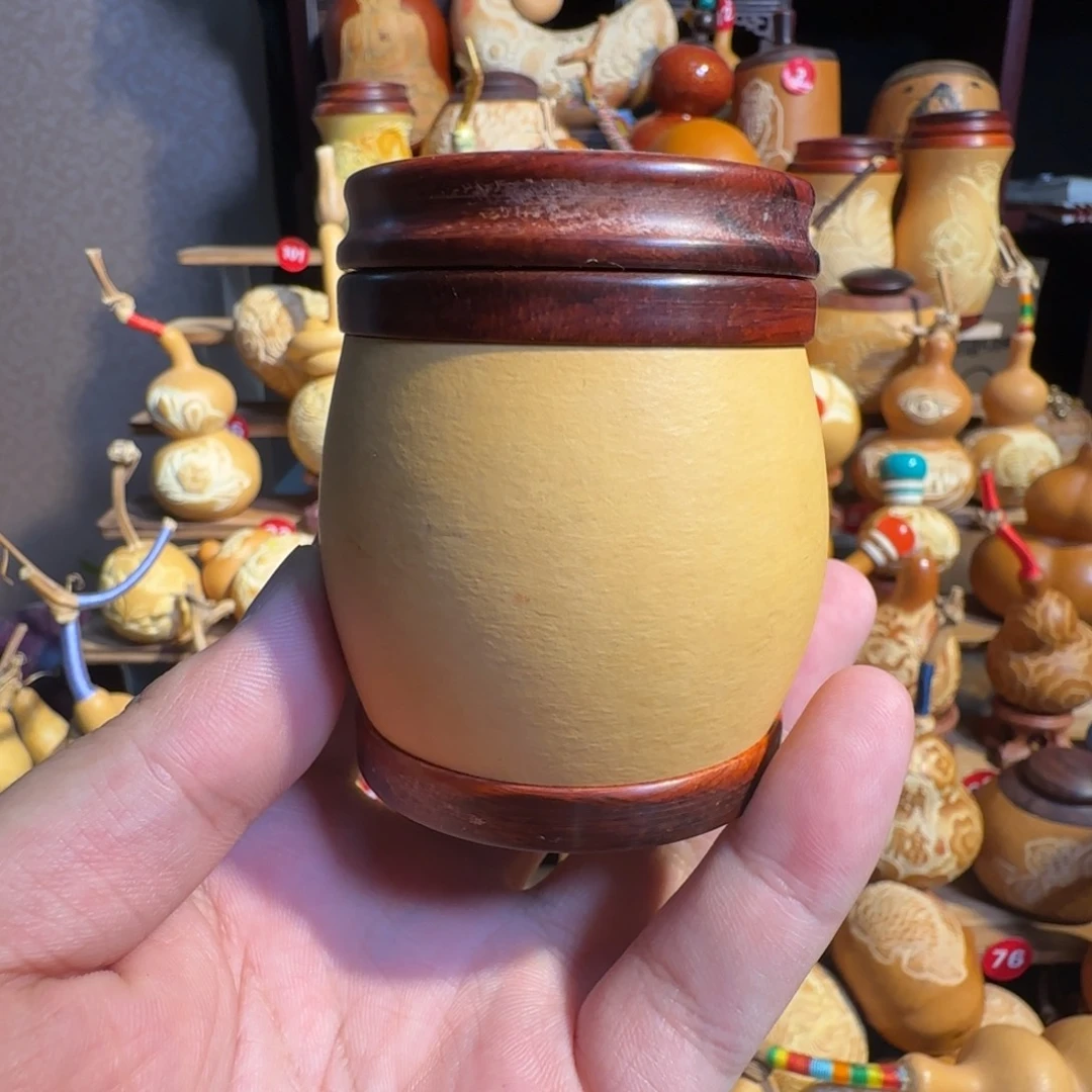 有机玻璃红木茶叶罐