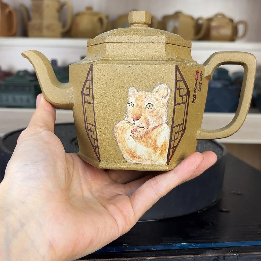 紫砂茶壶原矿泥料紫砂400cc