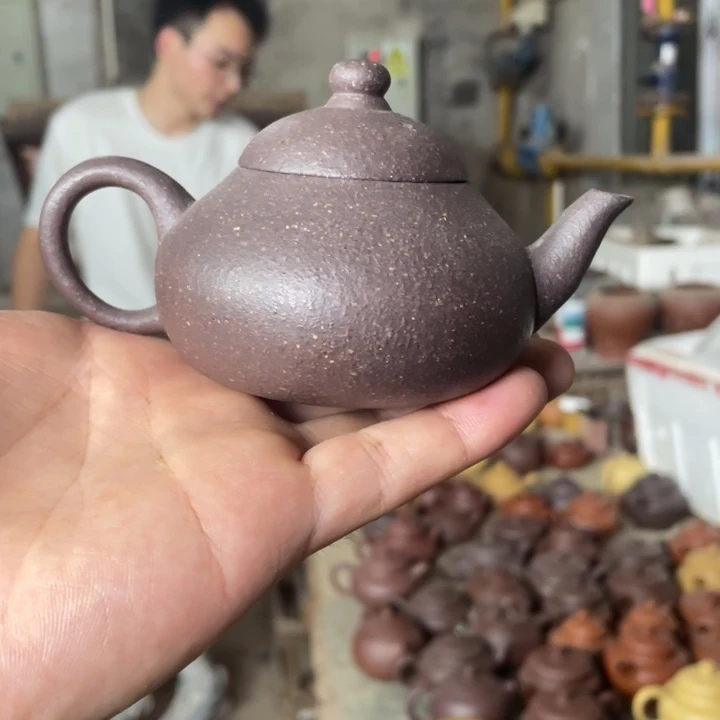 紫砂紫砂矮梨。 天青（完美品