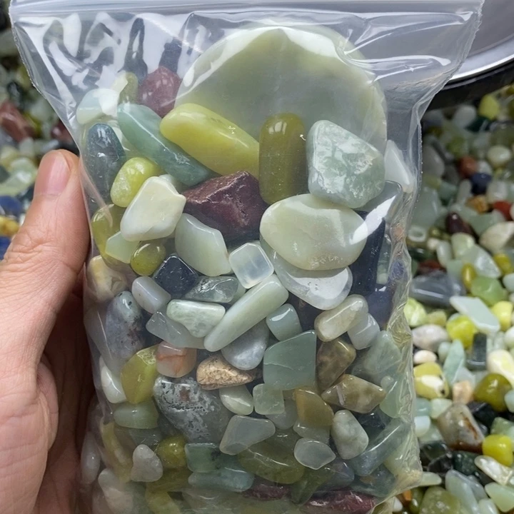 蛇纹石玉未镶嵌鱼缸石