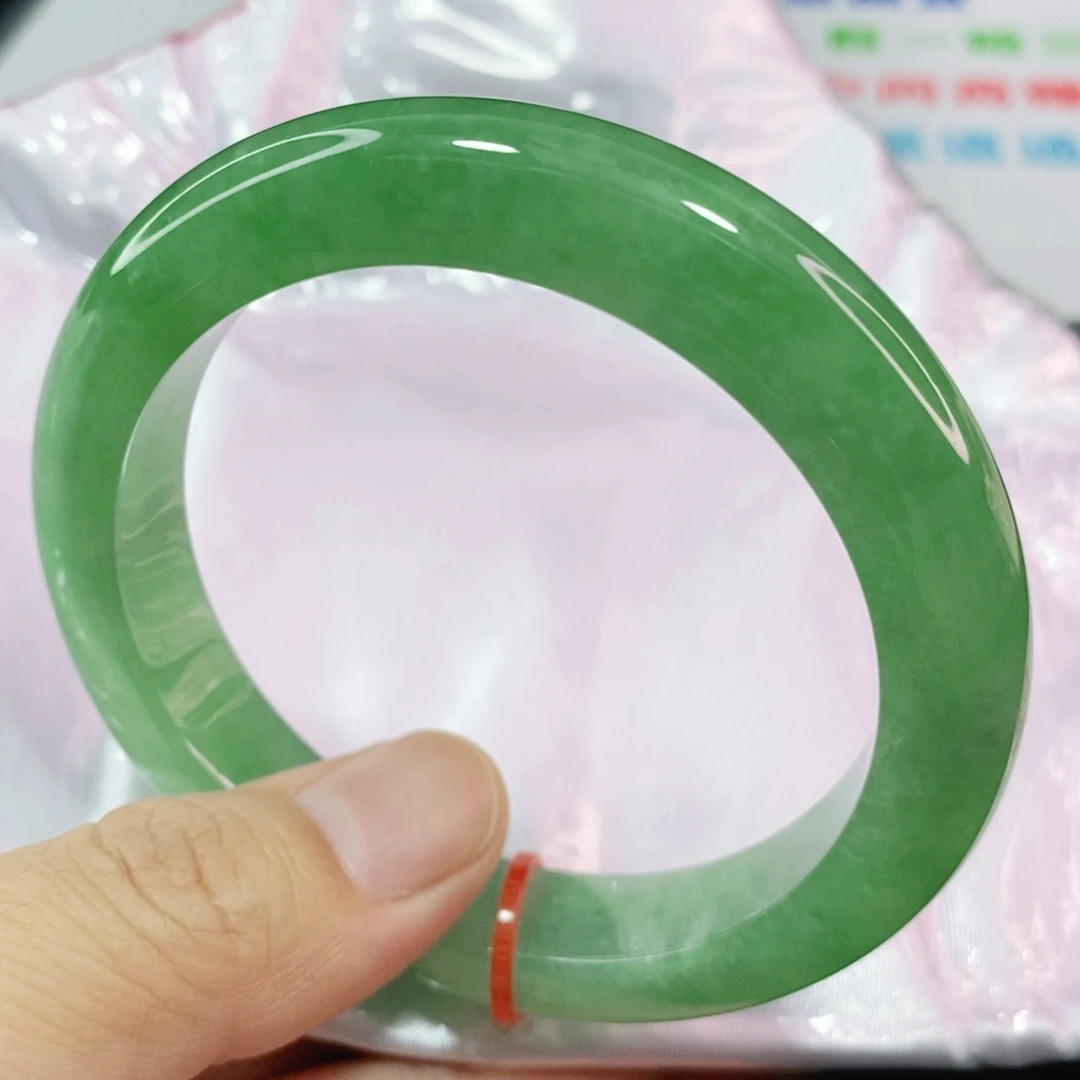 未镶嵌手镯翡翠57.8圈口高质量高品质