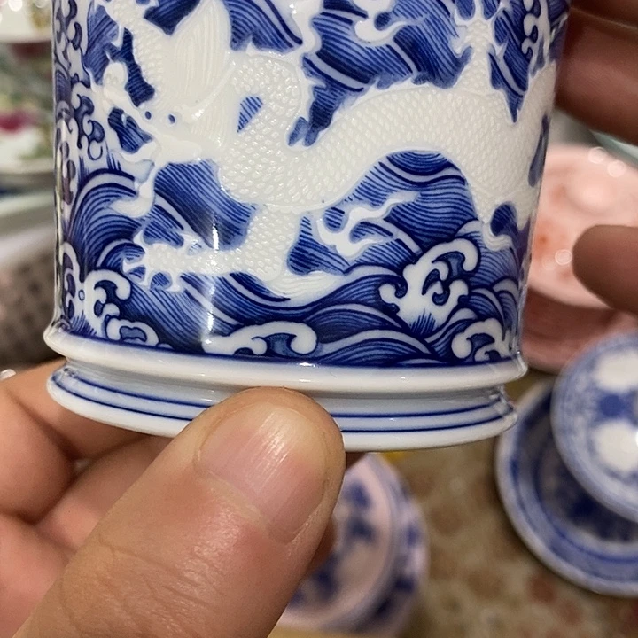 摆件陶景德镇陶瓷主人杯23455