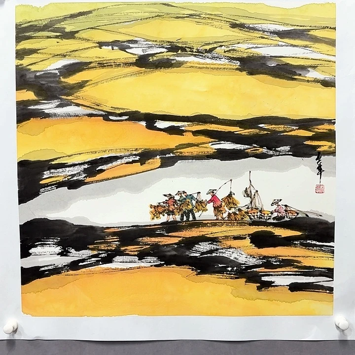 国画亲笔手绘放心去藏