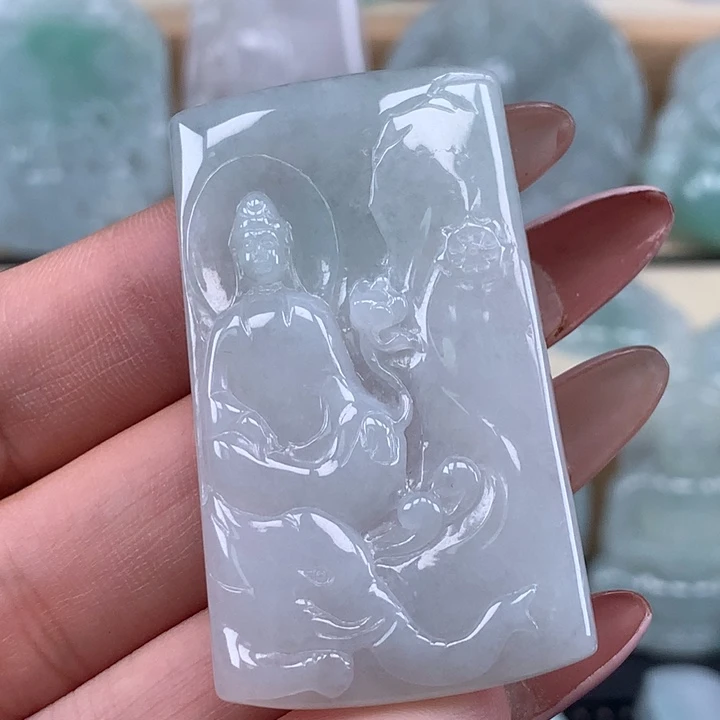 颈饰未镶嵌翡翠普贤