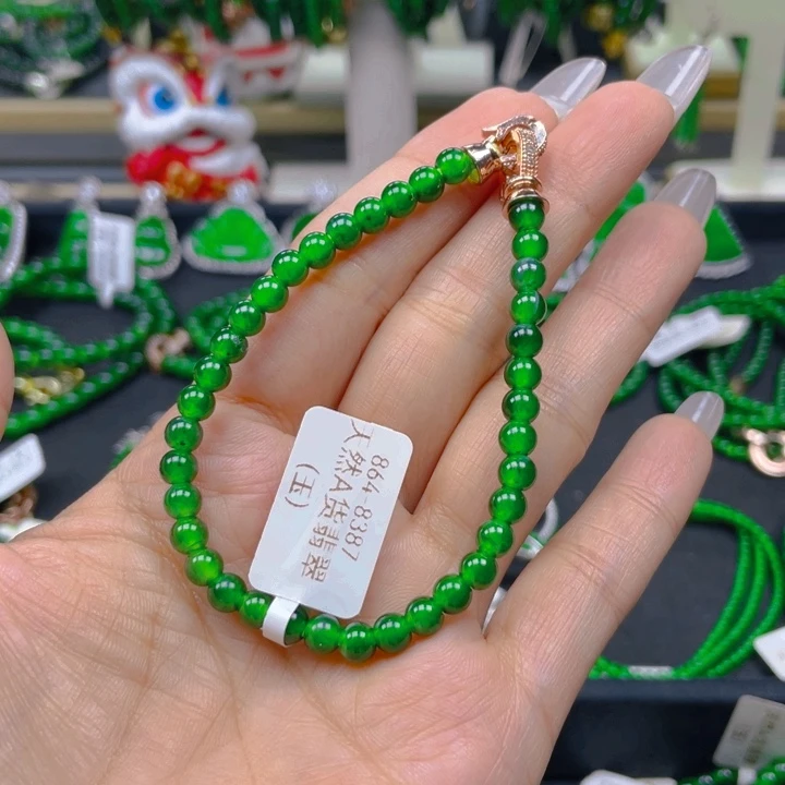 翡翠未镶嵌颈饰手链5