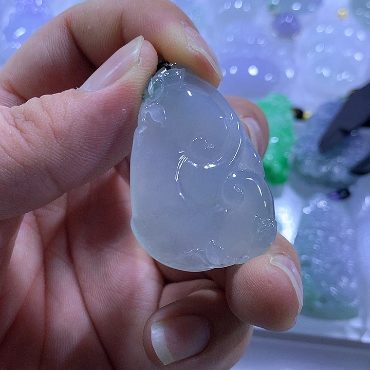 颈饰未镶嵌翡翠天然翡翠A货吊坠