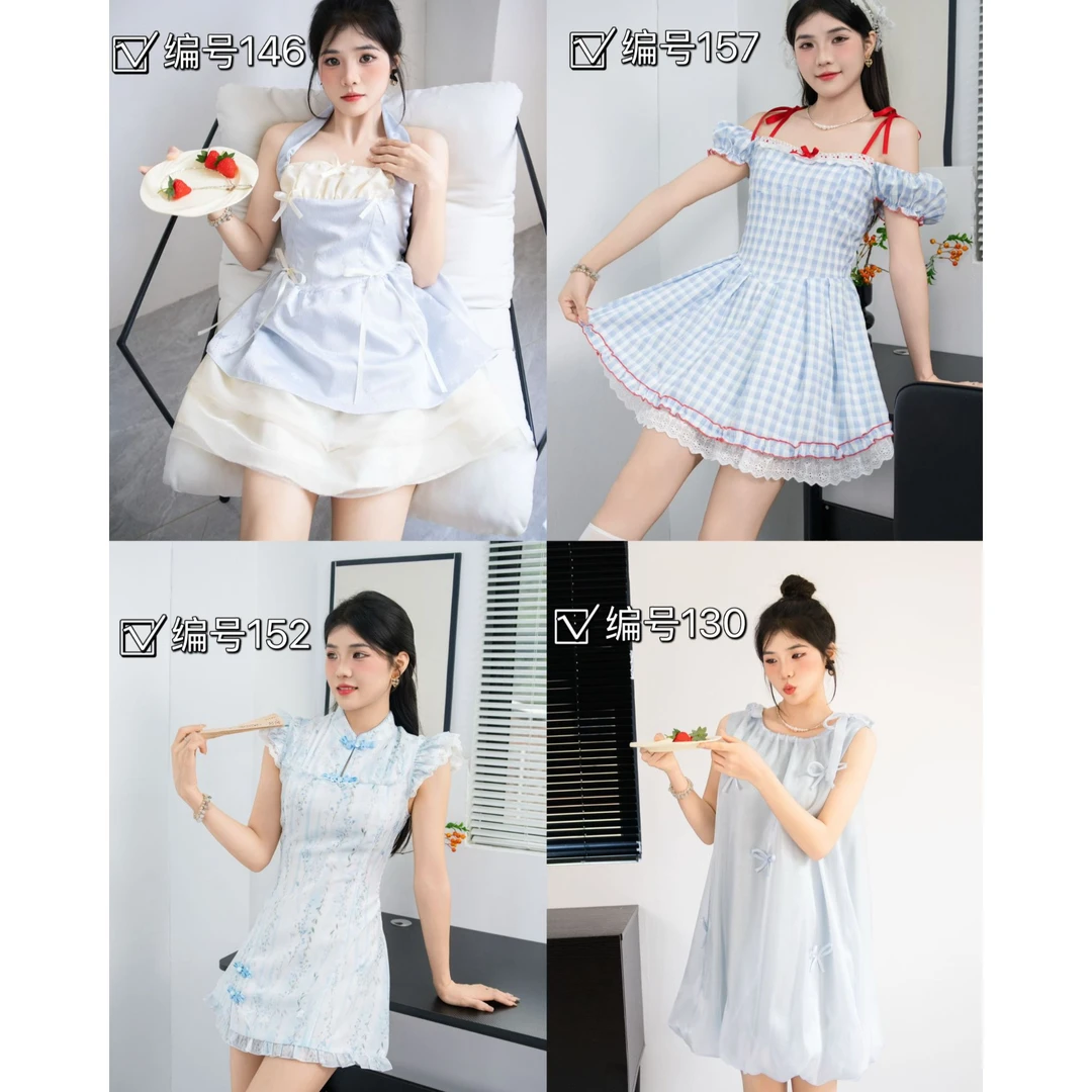 【预售款】ZIYU.ZHIYI ◆编号600-699少女甜美公主风丝初恋可爱裙子