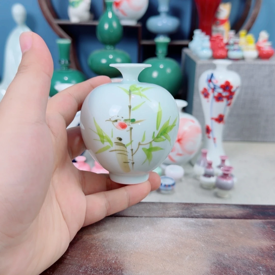 陶瓷手工小花器摆件