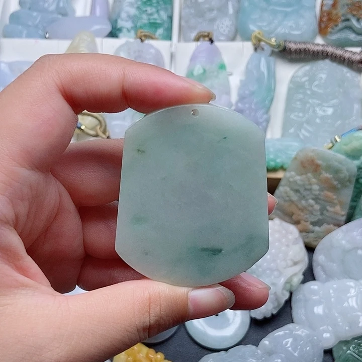 翡翠未镶嵌吊坠(不含链)翡翠