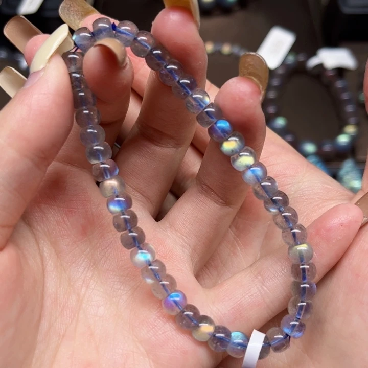 未镶嵌手链长石6.2mm左右