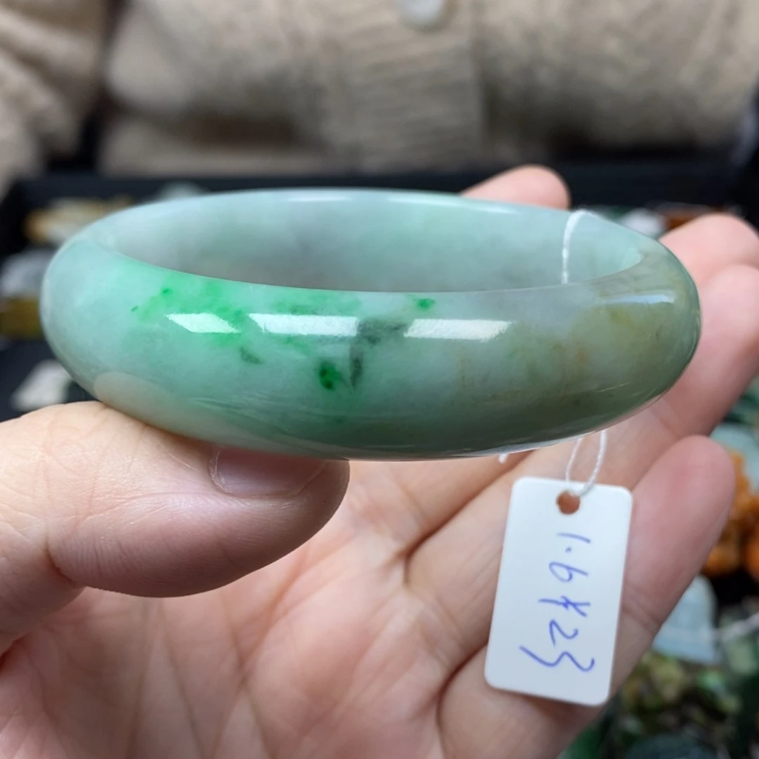 翡翠颈饰未镶嵌58.3圈口32号